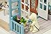 Flever Dollhouse Miniature DIY House Kit Creative Room with Furniture and Cover for Romantic Gift (Forest Time Plus Dust Proof Cover)