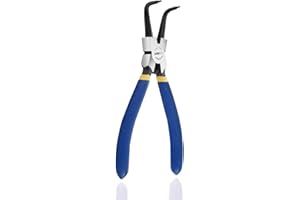 7 Inches Snap Ring Pliers, Internal Circlip Pliers with Bent Jaw for Ring Remover Retaining