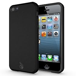 iPhone 5C Case, Diztronic Matte Back Black Flexible