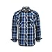 Coevals Club Men's Snap Button Down Plaid Long Sleeve Work Casual Shirt
