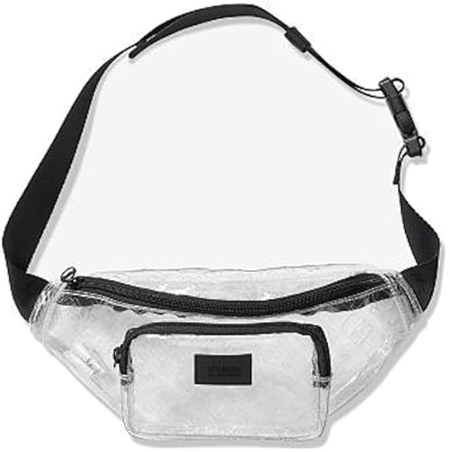 pink clear bum bag