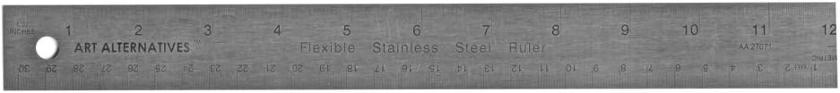 Flexible St Steel Corkback Ruler 12In