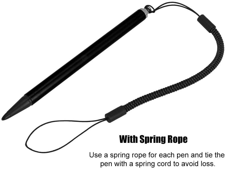 Bewinner Resistive Touch Pen with Spring Rope, Hard Tip Stylus for Resistive Mobile Phone Tablet, Black - Image 5