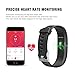Vigorun Fitness Tracker Heart Rate Monitor Sport Smart Wristband IP67 Waterproof Wearable Activity Tracker with Steps&Calorie Burned and Distance Counter Sleep Monitor Pedometer (black)
