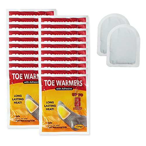 Toe Warmers Adhesive Toe Foot Heat Warmers 20 Pairs Long Lasting Safe