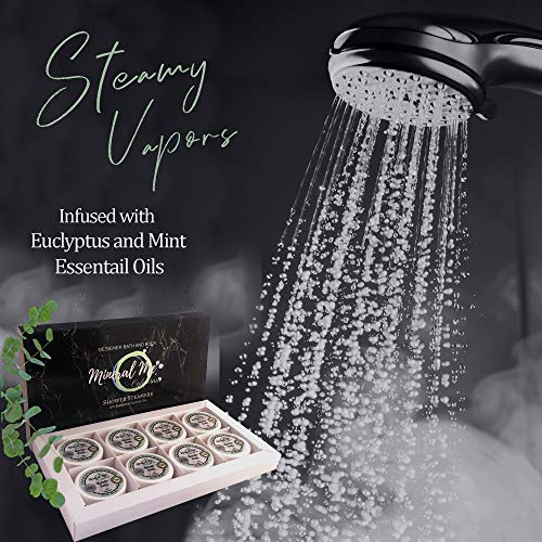 Eucalyptus Shower Steamers Aromatherapy Set of 8 Shower Bombs with
