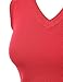 Women Solid Classic V-Neck Sleeveless Pullover Sweater Vest Top