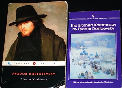 2 Titles By Fyodor Dostoevsky: "Crime and Punishment" & "The Brothers Karamazov"
