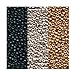 Metallic Miyuki Seed Bead Mix, Size 8/0, Galvanized Silver, Galvanized Gold And Black Opaque