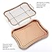 Gelinzon Copper Crisper Tray Oven Air Fryer Pan (Rhombus)