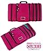 PRO Packing Cubes Travel Toiletry Bag - Packs Flat To Save Space - Waterproof Hanging Toiletries Kit For Men and Women - Pink-Aqua