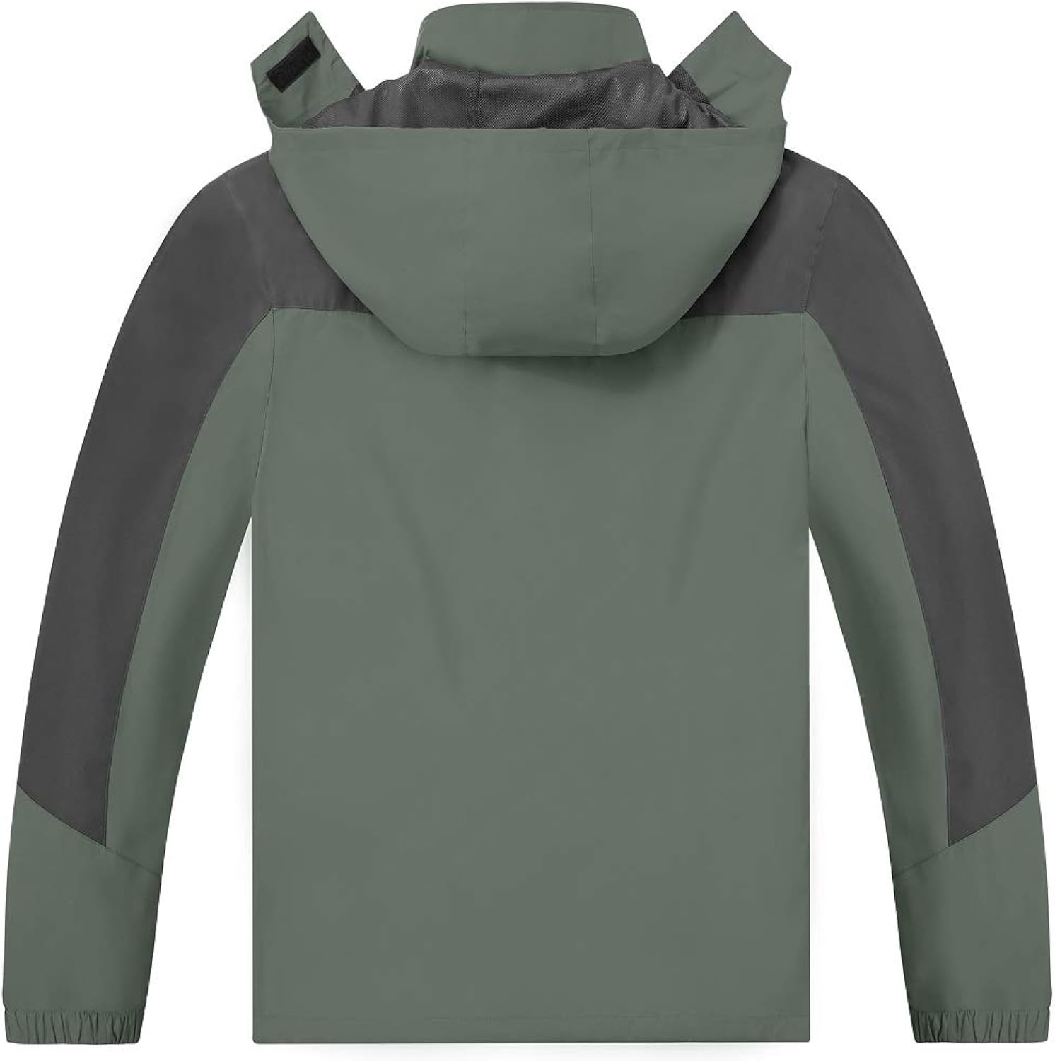TEZO Mens Rain Jacket Waterproof with Hooded Hiking Coat Lightweight Windbreaker at  Men’s Clothing store