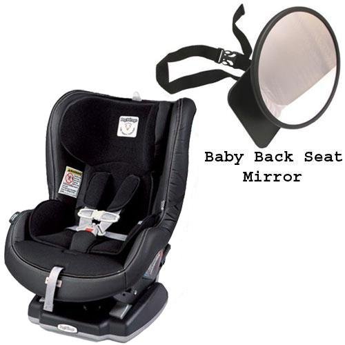 Peg Perego Primo Viaggio Convertible Car Seat w Back Seat Mirror – Licorice