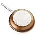 Non-stick Copper Frying Pan CeramiTech with Ceramic Coating with Induction cooking,Oven & Dishwasher safe 10 Inches By Tiabo