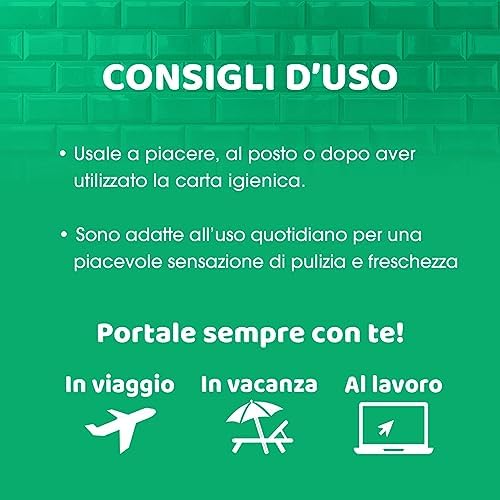 Salviettine Fresco, Salviette Igiene Intima, Azione Protettiva con Mentolo Naturale, Per Uso Quotidiano, Clinicamente Testato, pH 5, 1 Confezione da 12 Salviettine