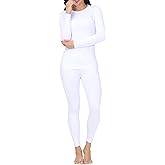 NVbeaut Long Johns Thermal Underwear for Women Base Layer Petite/Regular/Tall Top Bottom Sets Pajamas Cold Weather Winter