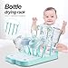 Baby Bottle Drying Rack, Countertop Dryer Rack with Drainer Board for Baby Bottles and Accessories(Blue)