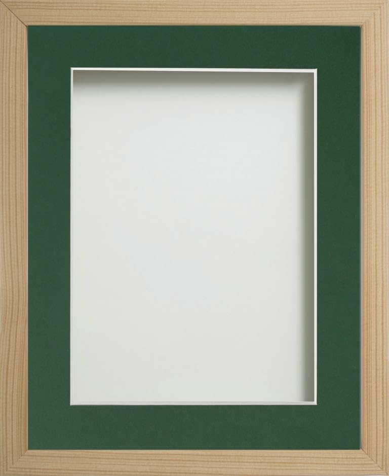 Frame Company Webber Beech with Bottle Green Mount, 6x4 for 4x3 inch