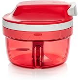 Tupperware Power Chopper Mini - Manual Food Processor - 300ml Capacity - No Electricity Needed - Ideal for Chopping Herbs, Nuts, Garlic, Vegetables - Food Preparation Accessory &amp; Kitchen Gadget