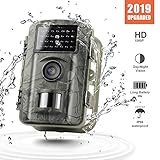 Gosira Trail Camera Motion Activated No Flash Night Vision 940nm Updated IR LED 12MP Hunting 0.5s Trigger Game Cam Wide Senor Indoor Outdoor Nature Garden Home Security