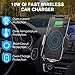 Wireless Car Charger, Vansky Automatic 10W Qi Fast Charging Air Vent Phone Holder for Car, Touch Sensitive Car Phone Mount for iPhone Xs Max/XR/XS/X/8 Plus, Samsung Galaxy S9 Plus/S8/S8 Plus and More