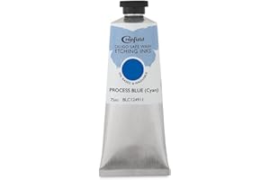 Cranfield Caligo, Safe Wash Etching Ink, 75ml Tube, Process Blue, BLCN24911