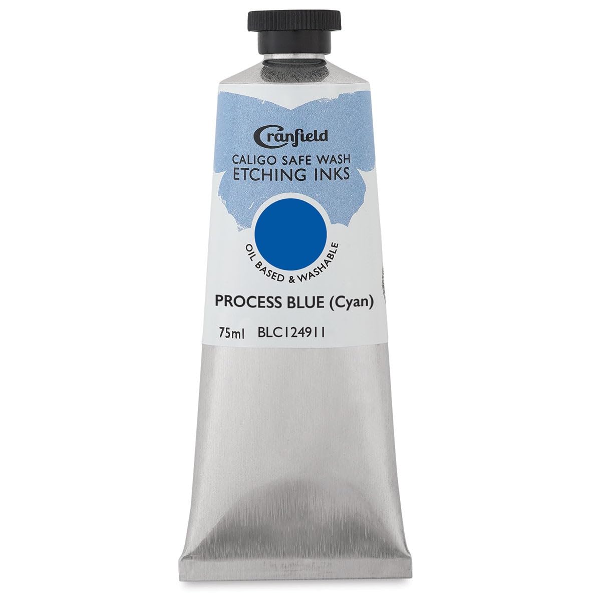 Cranfield Caligo, Safe Wash Etching Ink, 75ml Tube, Process Blue, BLCN24911
