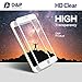 D&P [Ultra Clear] Front High Transparency 9H Tempered Glass Screen Protector (White Version) with Backside Matte PET Protector for Apple iPhone 7, 1+1