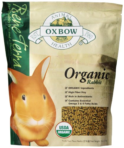 Oxbow bene terra organic rabbit food, 3 lb