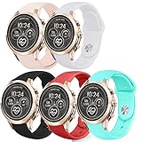 Compatible for Michael Kors Runway Band, Lamshaw Sport Silicone Replacement Strap for Michael Kors Access Runway Smartwatch (5 Pack)