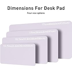 Aothia Large PU Leather Desk Pad Protector