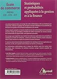 Image de Statistiques et probabilités appliquées à la gestion et a la finance