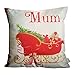 HOSL SD40 Christmas Pillow Covers 18 x 18 Merry Christmas Decorations Christmas Series Blend Linen Throw Pillow Case Decorative Cushion Cover Pillowcase Square 18