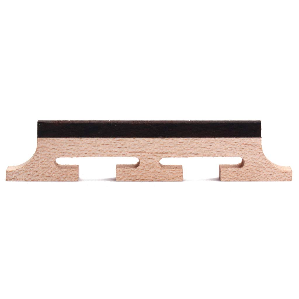 Alnicov Banjo Bridge Maple & Ebony Bridge for 5 String Banjo