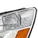 Spec-D Tuning 2LH-ACD03-RS Honda Accord 2/4d Chrome Crystal Headlights Clear Head Lamps