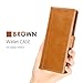 ProCase Galaxy Note 8 Genuine Leather Case, Vintage Wallet Folding Flip Case with Kickstand Card Slots Magnetic Closure Protective Cover for Galaxy Note8 -Brown