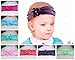 ZHW Baby Nylon Elastic Knotted Headbands Baby Head Wraps Baby Headbands Bows (8 -Color)
