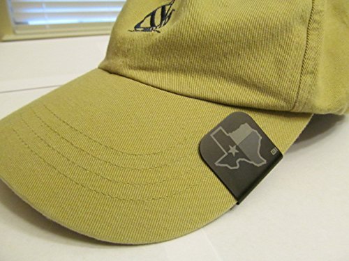Texas Shaped Flag Laser Etched Hat Clip Black