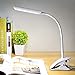 Rechargeable Book Light, LED Flexible Book Table Lamp with Clip-On Clamp, Touch Sensor and 3-Level Brightness for Read Study Bed and Desk