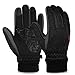 VBG VBIGER Winter Gloves Warm Knit Touchscreen Gloves Driving Motorcycle Cycling Gloves Black Work Gloves for Men Women