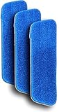 3-pack 18" Microfiber Dry/Wet Mop Pads for