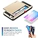 Vofolen Case Wallet Credit Card Slot Holder Dual Layer Protective Shell Shock Absorbing Tough Bumper Cover Gold
