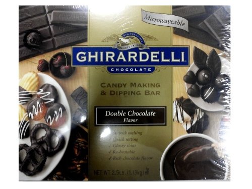 Ghirardelli Chocolate Candy Making & Dipping Bar, Double Chocolate Flavor 2.5 Lbs