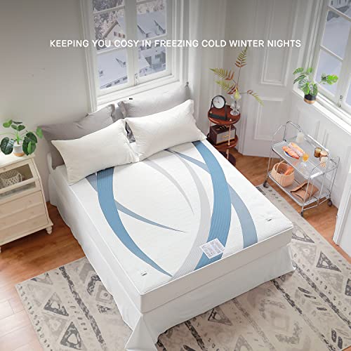 Gotcozy Heated Mattress Pad Queen Size Dual Control Electric Mattress