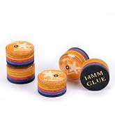 CRICAL 5-Piece 6 Layer Billiard Cue Tips, Multi-Layer Pool Cue Tips | SX SS S M MH H Hardness Options, Rainbow Design, 11mm/14mm Sizes