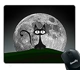 Smooffly Cat Mouse Pad Custom Black cat on a