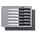 RADA Cutlery 6-Piece Serrated Steak Knife Gift Set, Black Handles