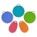 MAYBEST 5 Piece Silicone Sponges, Food-Grade Antibacterial Silicone Dishwashing Scrubber, Multipurpose Non Stick Mildew-Free Brush for Kitchen Wash, Pot/Pan/Dish Bowl/Wash Fruit and Vegetable