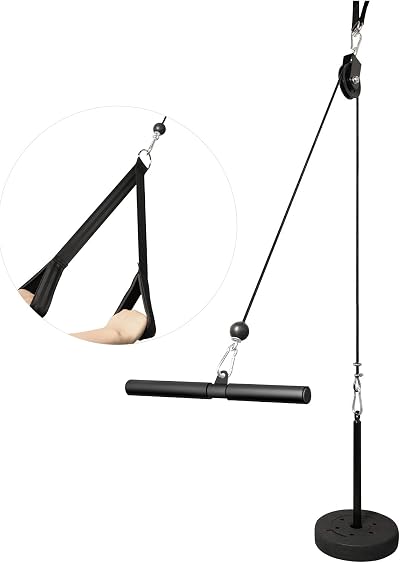 LFJ LAT and Lift Pulley System DIY Cable Gym Home Arm Strength Trainer
