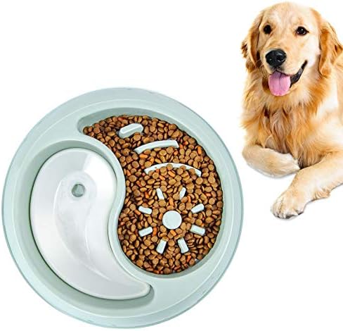 YIYUN Slow Feeder Dog Bowls Fun Feeder Non Slip Interactive Bloat Stop Dog Bowl Anti-Gulping Food and Water Slow Bowl Perfect for Large Medium Small Pet Dogs